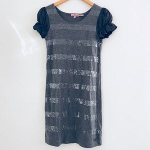 NWOT Juicy Couture Sequins Stripe Mini Dress